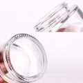 wholesale cosmetic containers face cream  60 clear glass jar with bamboo lid